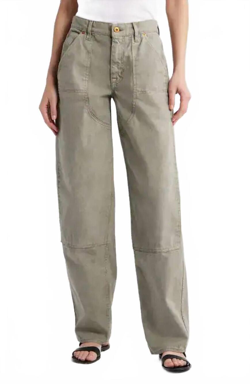 NEW SLVRLAKE tess long worker pants in faded olive
